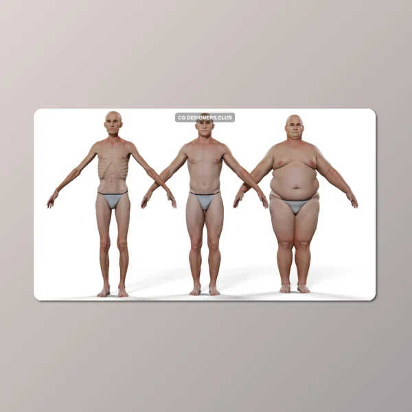 Download Morphable Human 3D Models (Male and Female)