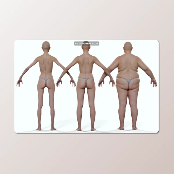 Download Morphable Human 3D Models (Male and Female)