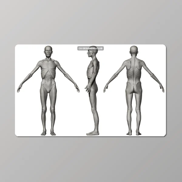 Download Morphable Human 3D Models (Male and Female)