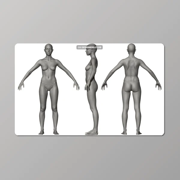 Download Morphable Human 3D Models (Male and Female)