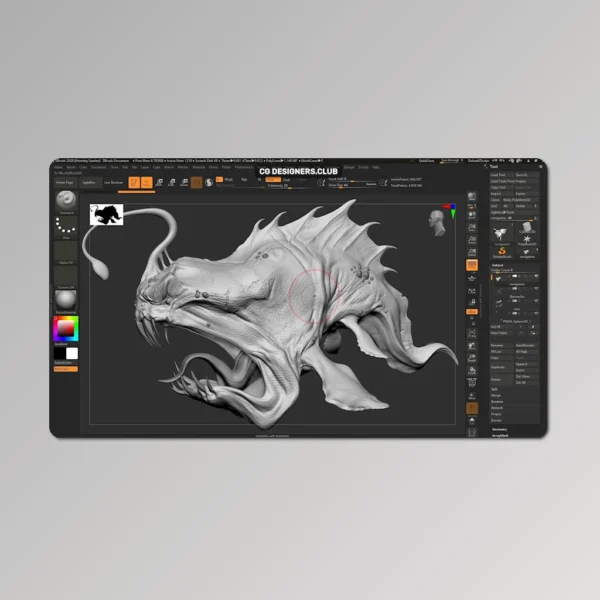 Introduction to ZBrush Course by FlippedNormals