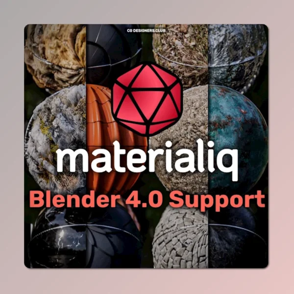 Download Material Library Materialiq Plugin for Blender - Eevee and Cycles Supported