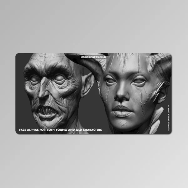 Download Face Kit Alphas by FlippedNormals