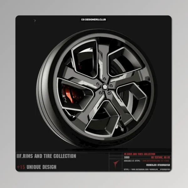 FREE Download Rims and Tire 3D Models