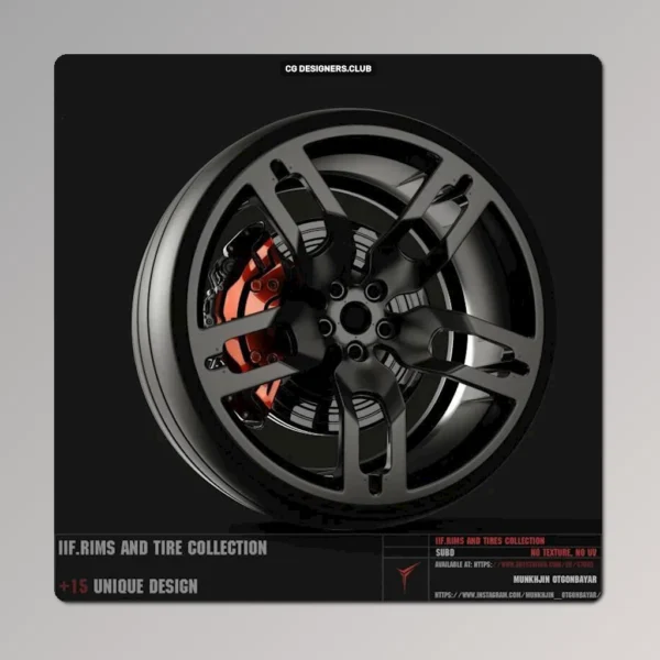 FREE Download Rims and Tire 3D Models