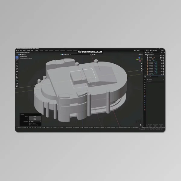 Download Design Futuristic Architecture in Blender by The Gnomon Workshop