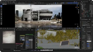 Download Design Futuristic Architecture in Blender by The Gnomon Workshop