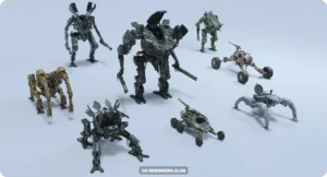 Download Mech Squad 3D Models Package by BIG/MEDIUM/SMALL