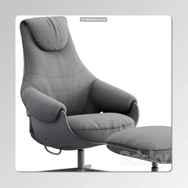 FREE Download LXR10 Armchair 3D Model by 3DSky