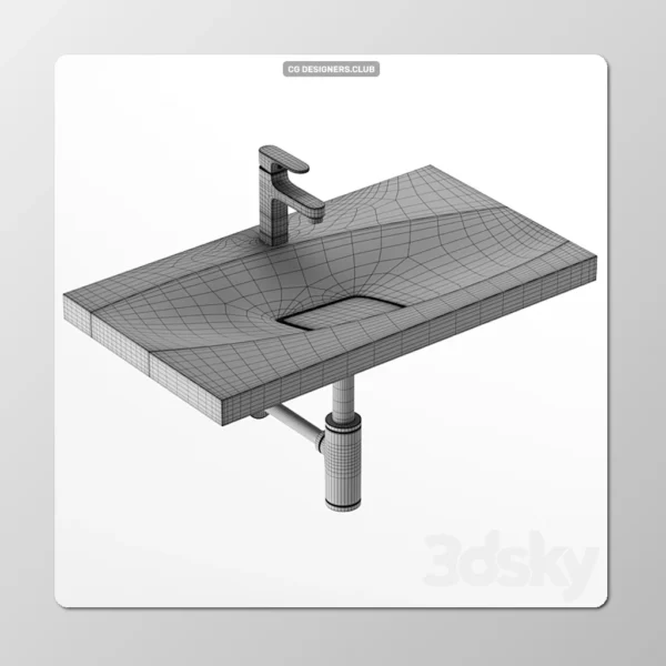 Download Bathroom Sink 3D Model by 3DSky