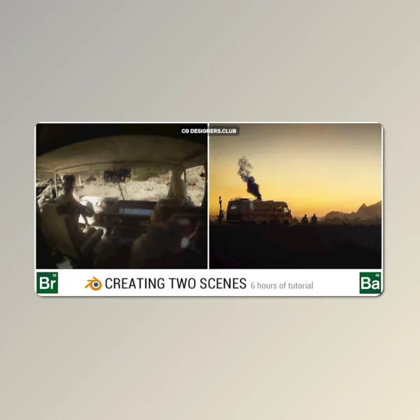 FREE Download Breaking Bad Scenes in Blender Course + Project File