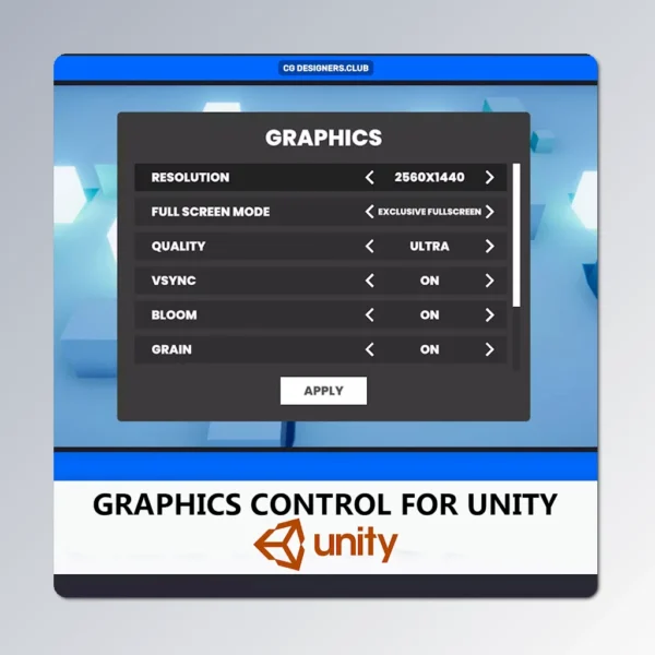 FREE Download Graphics Control Plugin for Unity