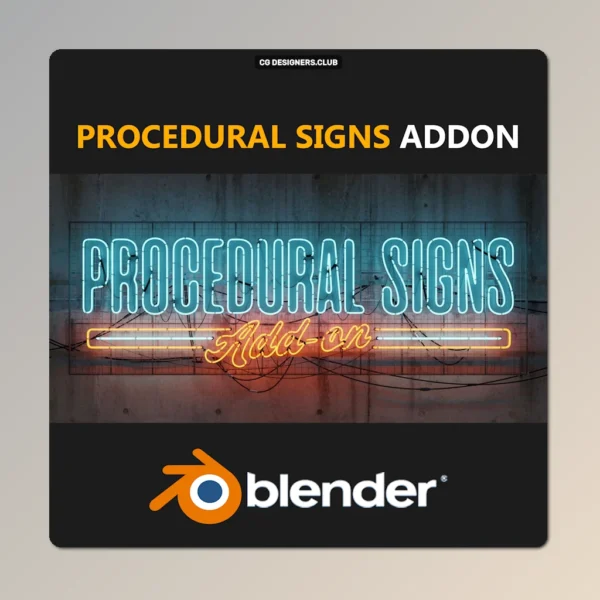 Download Procedural Signs for Blender