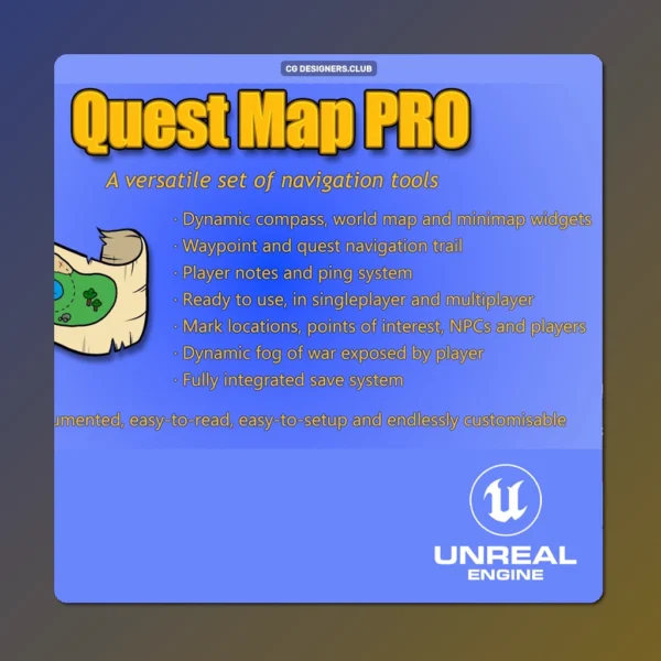 Download Quest Map Pro for Unreal Engine