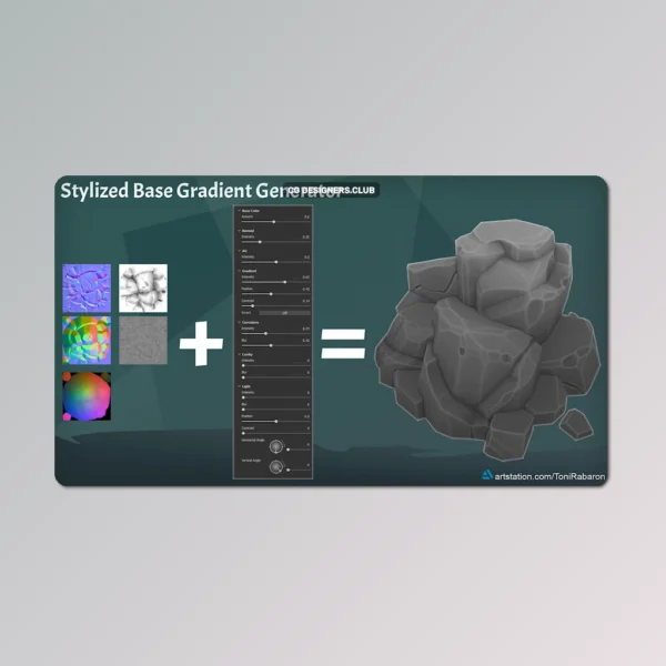 FREE Download Stylized Base Gradient Generator for Substance Painter