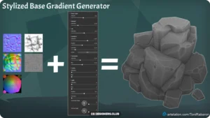 FREE Download Stylized Base Gradient Generator for Substance Painter