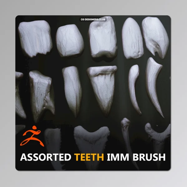 FREE Download Zbrush Assorted Teeth IMM Brush