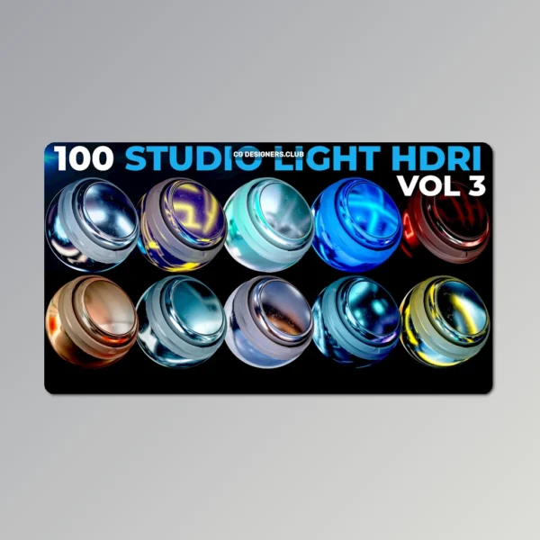 FREE Download 100 Studio HDRI Lights