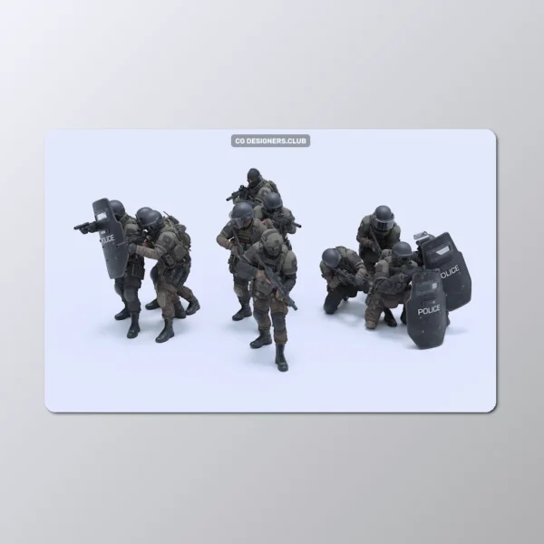 Download Swat 3D Models Package by BIG/MEDIUM/SMALL