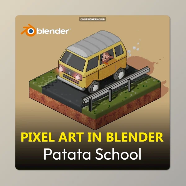 Download Pixel Art in Blender by Patata School