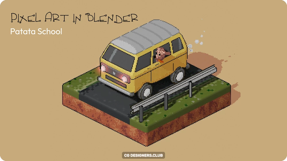 Download Pixel Art in Blender by Patata School