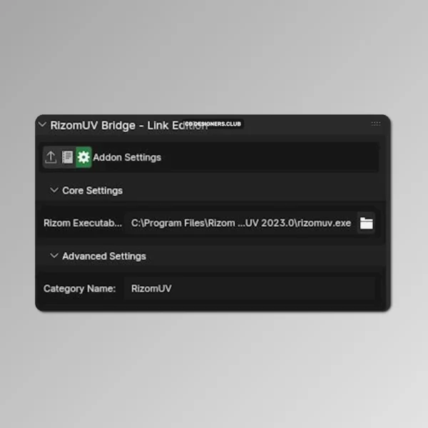 Download RizomUV Bridge for Blender