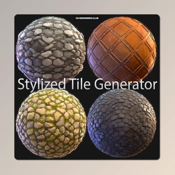 Download Stylized Tile Generator for Substance Painter