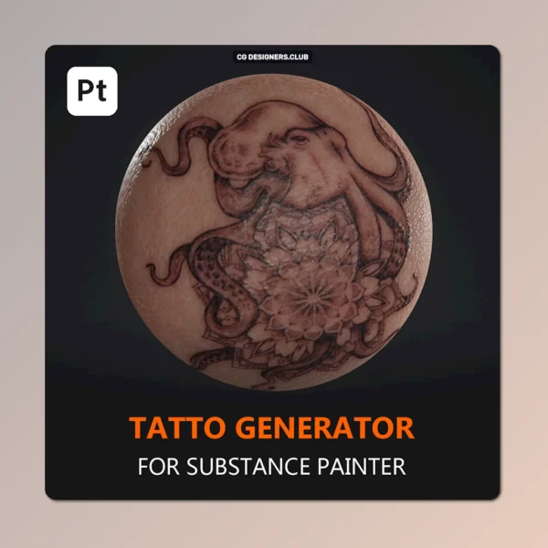 FREE Download Tattoo Generator for Substance Painter